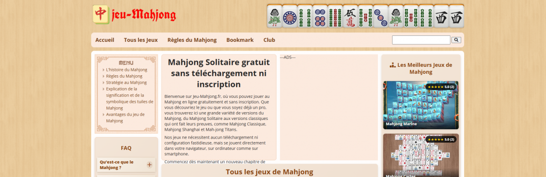 Jeu Mahjong